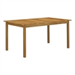 vidaXL Solid Acacia Wood Large Garden Dining Set in Black
