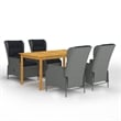 vidaXL Dining Set in Light Gray