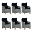 vidaXL Dining Set in Light Gray/Black