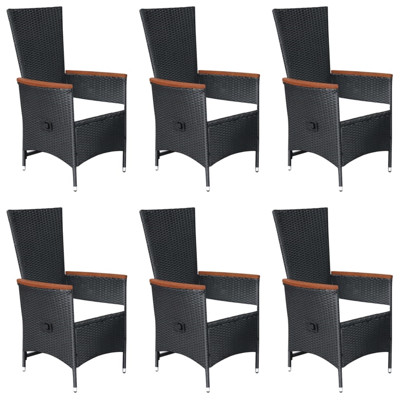 vidaXL Dining Set in Black