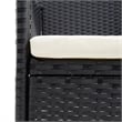 vidaXL Dining Set in Black/Cream White