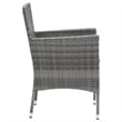 vidaXL Solid Acacia Wood Standard Dining Set in Gray