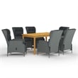 vidaXL Dining Set in Light Gray