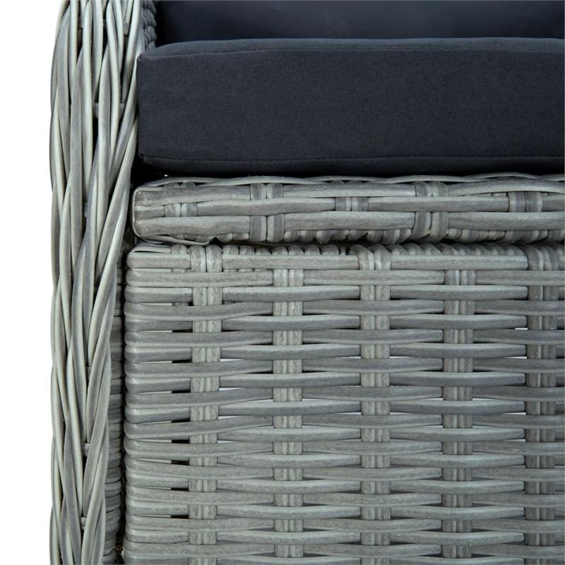 vidaXL Dining Set in Light Gray