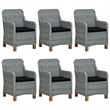 vidaXL Dining Set in Light Gray