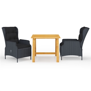 vidaXL Dining Set in Dark Gray
