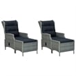vidaXL Dining Set in Light Gray/Black