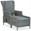 vidaXL Dining Set in Light Gray/Black