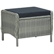 vidaXL Dining Set in Light Gray/Black