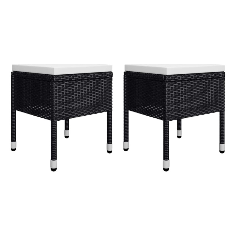 vidaXL Solid Acacia Wood 5 Piece Set Ergonomic Dining Set in Black