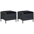 vidaXL Dining Set in Dark Gray/Acacia Wood