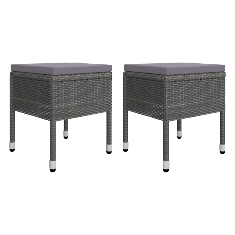 vidaXL Acacia Wood Large Ergonomic Dining Set in Gray