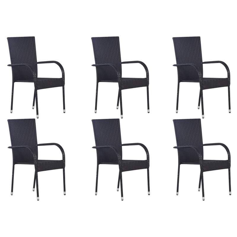 vidaXL Dining Set in Black/Brown