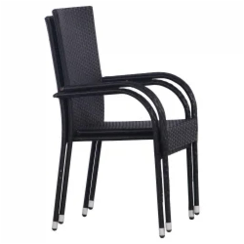 vidaXL Dining Set in Black/Brown