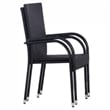 vidaXL Dining Set in Black/Brown