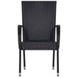 vidaXL Dining Set in Black/Brown