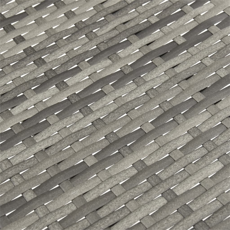 vidaXL Solid Acacia Wood Large Stackable Dining Set in Gray