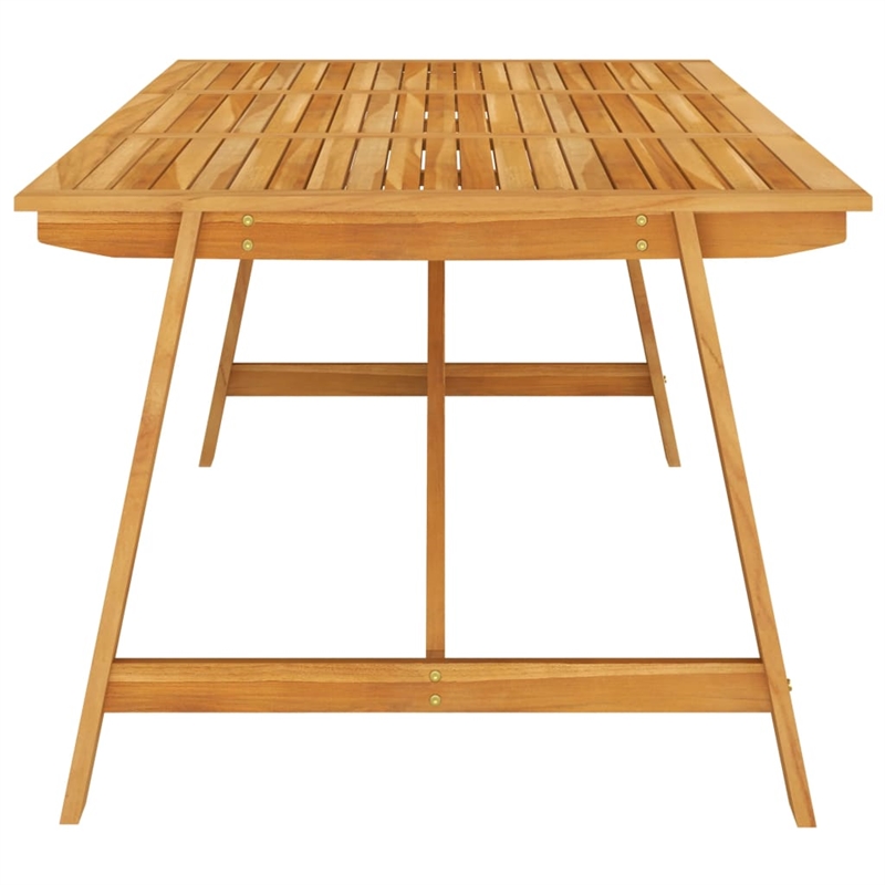 vidaXL Dining Set in Brown Solid Acacia Wood Large Dining Set