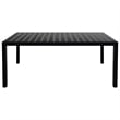 vidaXL Powder-Coated Aluminum Dining Set in Black