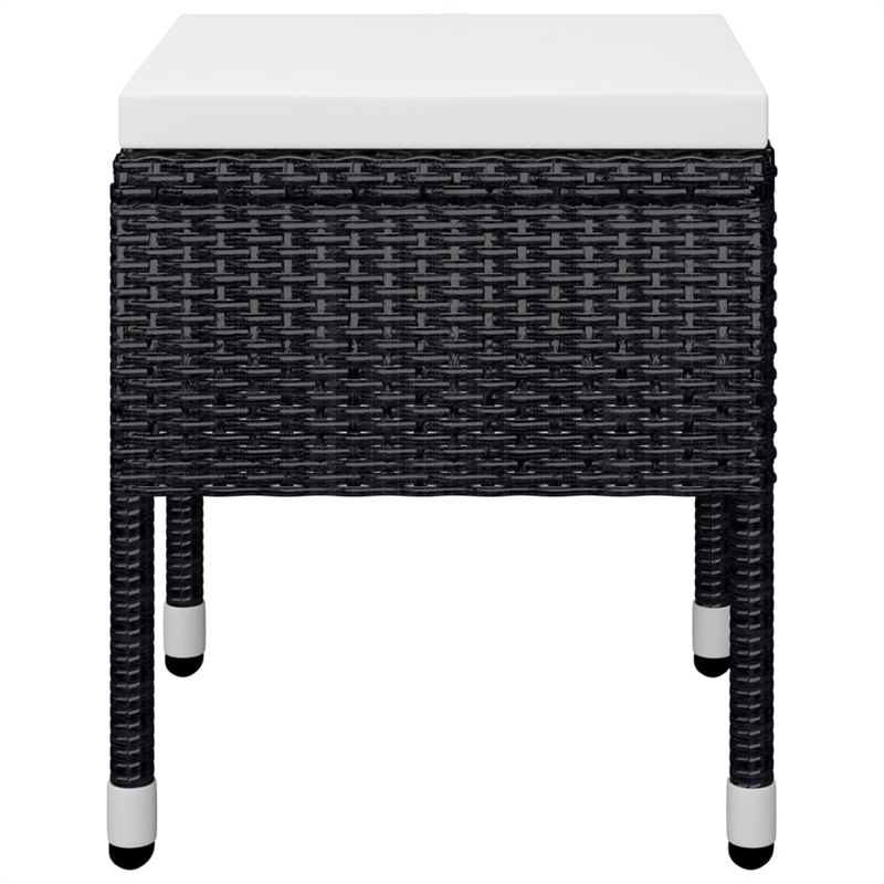vidaXL Dining Set in Black/Cream White