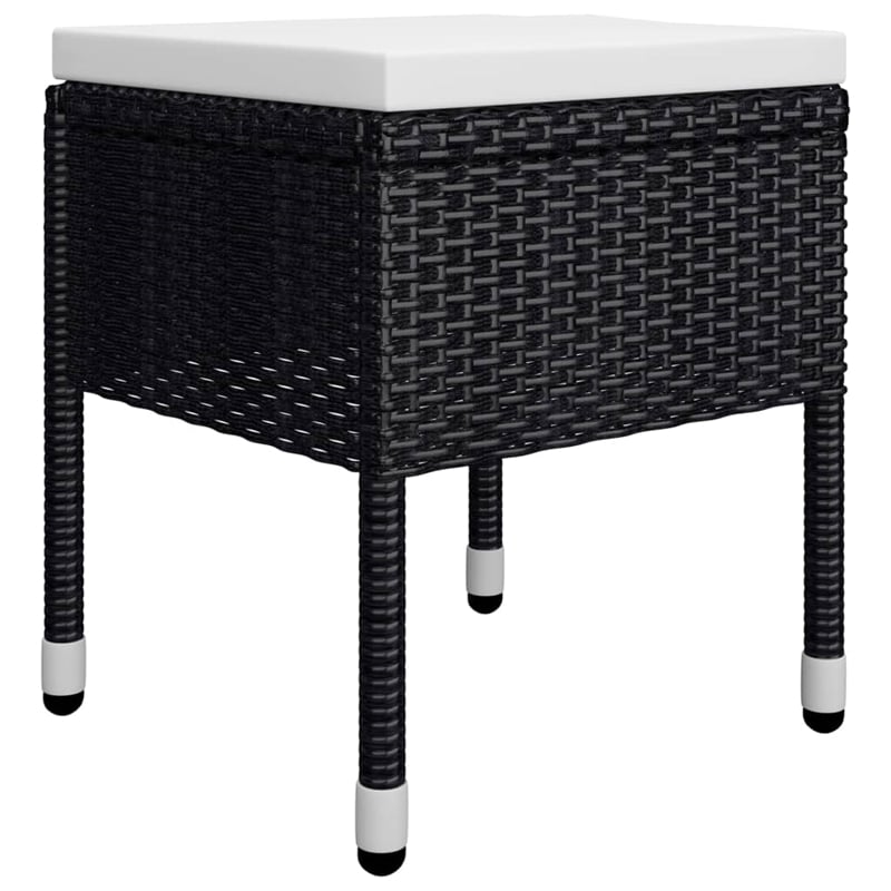 vidaXL Dining Set in Black/Cream White