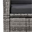 vidaXL Solid Acacia Wood Large Foldable Dining Set in Gray