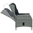 vidaXL Dining Set in Light Gray and Black