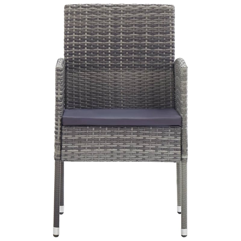 vidaXL Dining Set in Anthracite/Dark Gray