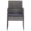 vidaXL Dining Set in Anthracite/Dark Gray