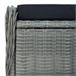 vidaXL 7 Piece Dining Set in Light Gray/Black