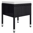 vidaXL Solid Acacia Wood 9 Piece Dining Set in Black