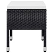 vidaXL Solid Acacia Wood 9 Piece Dining Set in Black