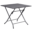 vidaXL Steel Standard Square Dining Set in Anthracite/Gray