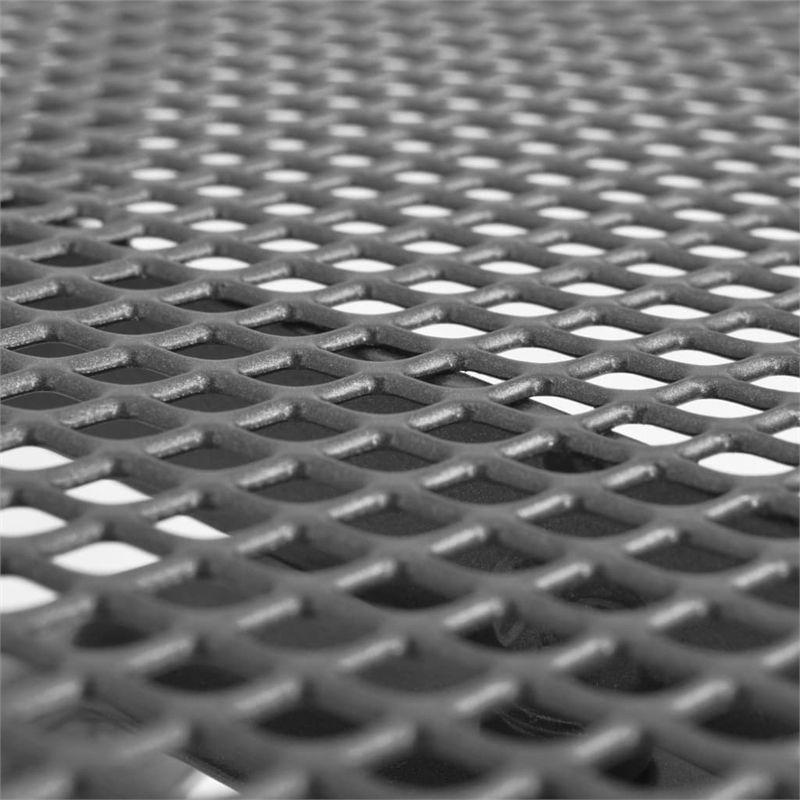 vidaXL Steel With E-Coated and Powder-Coated Dining Set in Anthracite/Gray