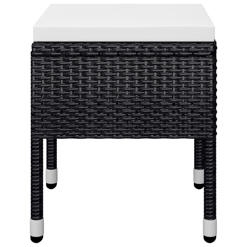 vidaXL Dining Set in Black/Cream White