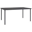 vidaXL Outdoor Dining Set in Anthracite Powder-Coated Steel Medium Durable
