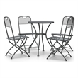 vidaXL Expanded Metal Mesh With E-Coating Garden Dining Set in Anthracite