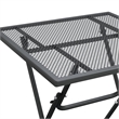 vidaXL Expanded Metal Mesh Foldable Garden Dining Set in Anthracite/Gray