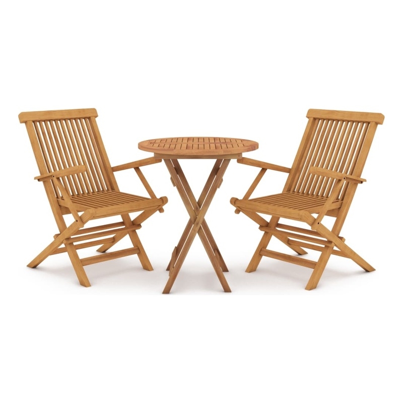 vidaXL Garden Dining Set Natural Teak