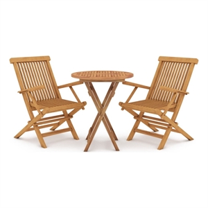vidaXL Garden Dining Set Natural Teak