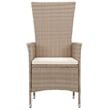 vidaXL Dining Set in Beige/Cream White
