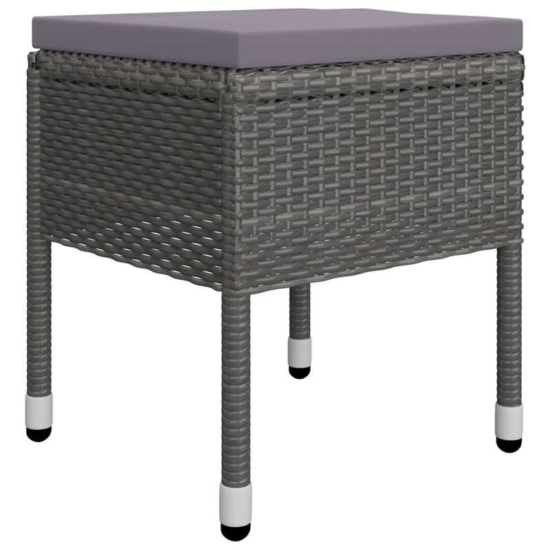 vidaXL Solid Acacia Wood 5 Piece Sturdy Dining Set in Gray