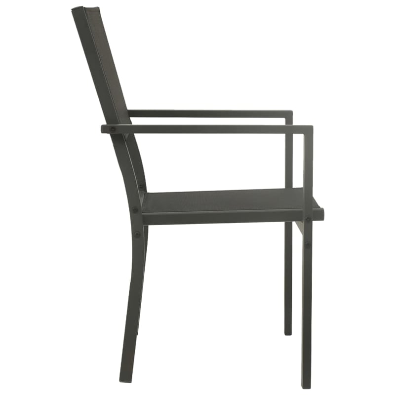 vidaXL Outdoor Dining Set in Anthracite/Gray