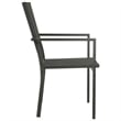 vidaXL Outdoor Dining Set in Anthracite/Gray
