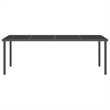 vidaXL Powder-Coated Steel Large Durable Outdoor Dining Set in Anthracite