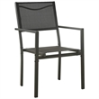 vidaXL Powder-Coated Steel Large Durable Outdoor Dining Set in Anthracite