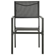 vidaXL Powder-Coated Steel Large Durable Outdoor Dining Set in Anthracite