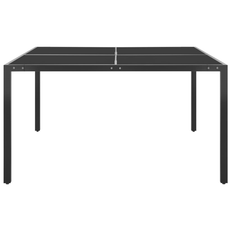 vidaXL Outdoor Dining Set in Anthracite/Black/Gray