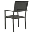 vidaXL Outdoor Dining Set in Anthracite/Black/Gray