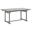 vidaXL Solid Acacia Wood 7-Piece Foldable Garden Dining Set in Gray